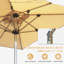 Parasol de patio rectangulaire avec fonction de levage et d'inclinaison à manivelle (base non incluse)-1725633287