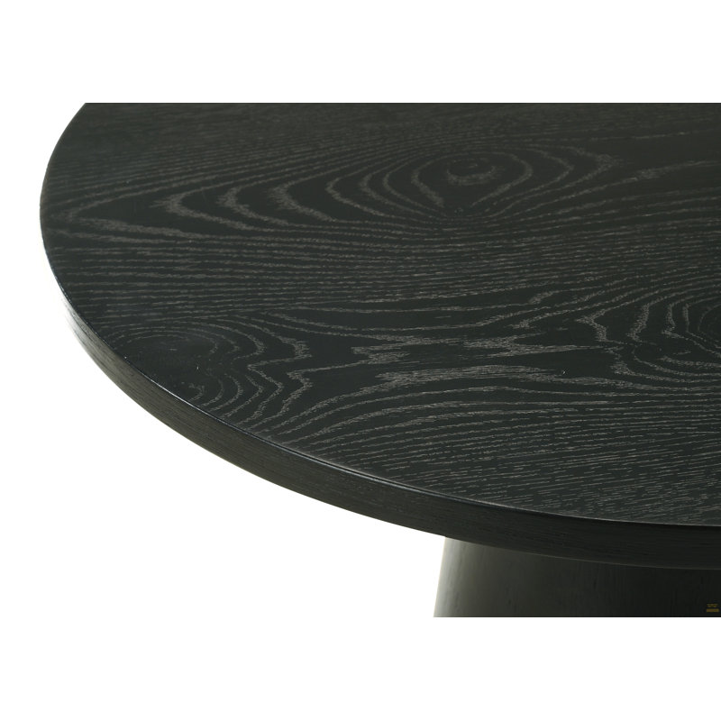 Ensemble de table basse, de bout et de console 3 pièces avec base à piédestal