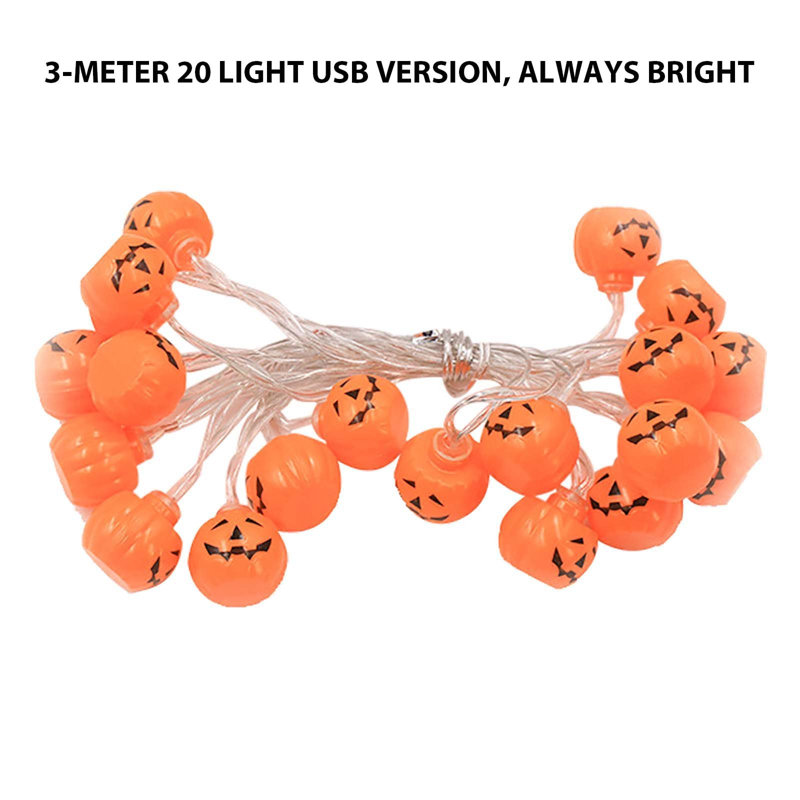 Guirlande d'Halloween citrouille d'Halloween, A,B,C