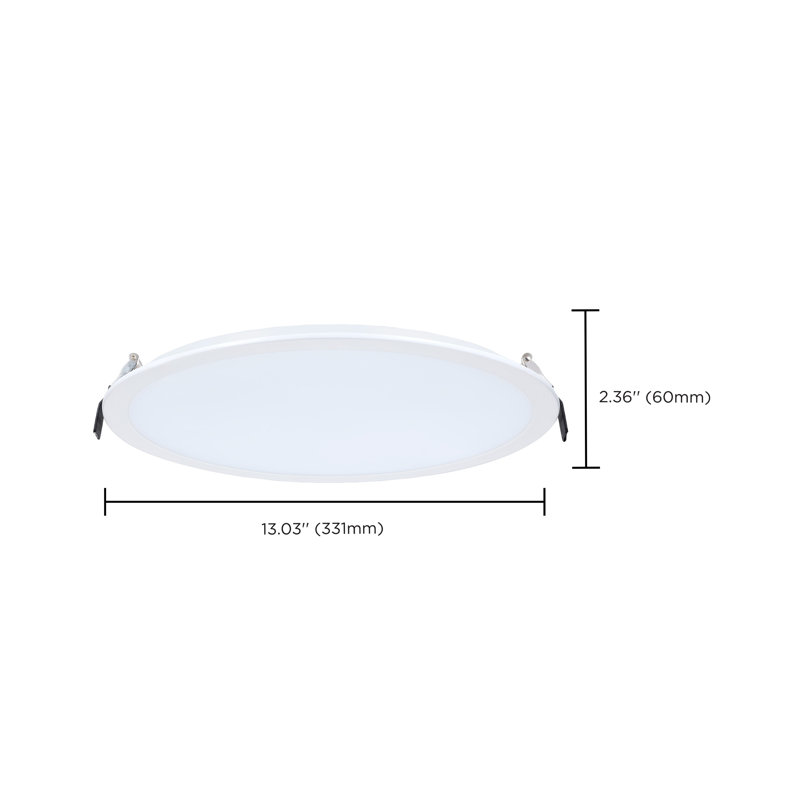 11.43'' Selectable Color Temperature Dimmable Air-Tight IC Rated LED Canless Recessed Lighting Kit