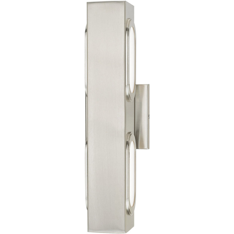 2 - Light Bath Bar, Polished Chrome