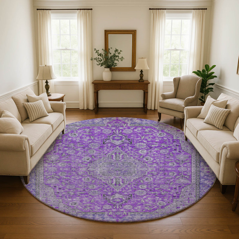 Tapis de qualité supérieure Baford AMF1651 Global, Rond 8 pi