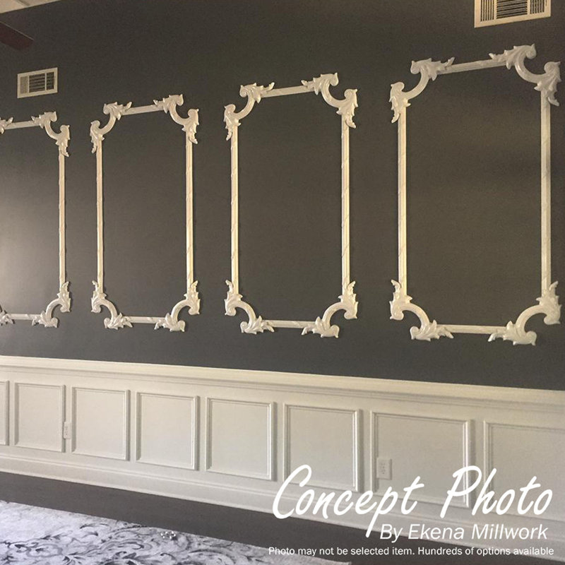 Bedford White Polyurethane Decorative Chair Rail Moulding
