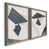 Toile avec cadre gris