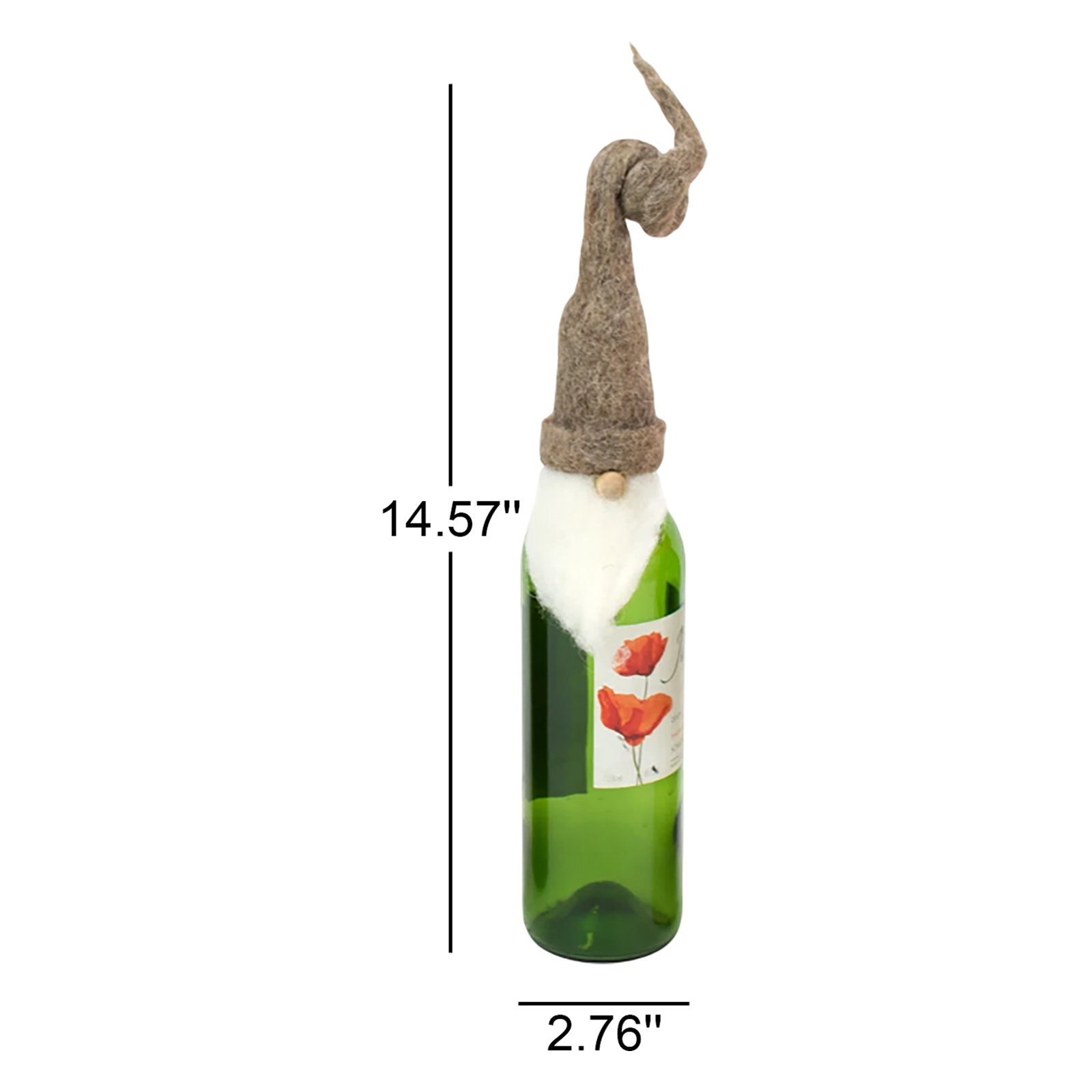 Felt Santa Wine Bottle Topper Set