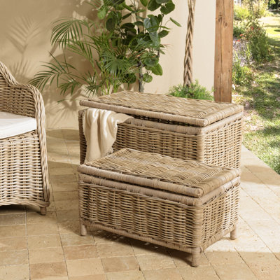 Bay Isle Home Alisyn Rattan Decorative Basket