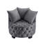 Chaise pivotante rembourrée et capitonnée-1780449063