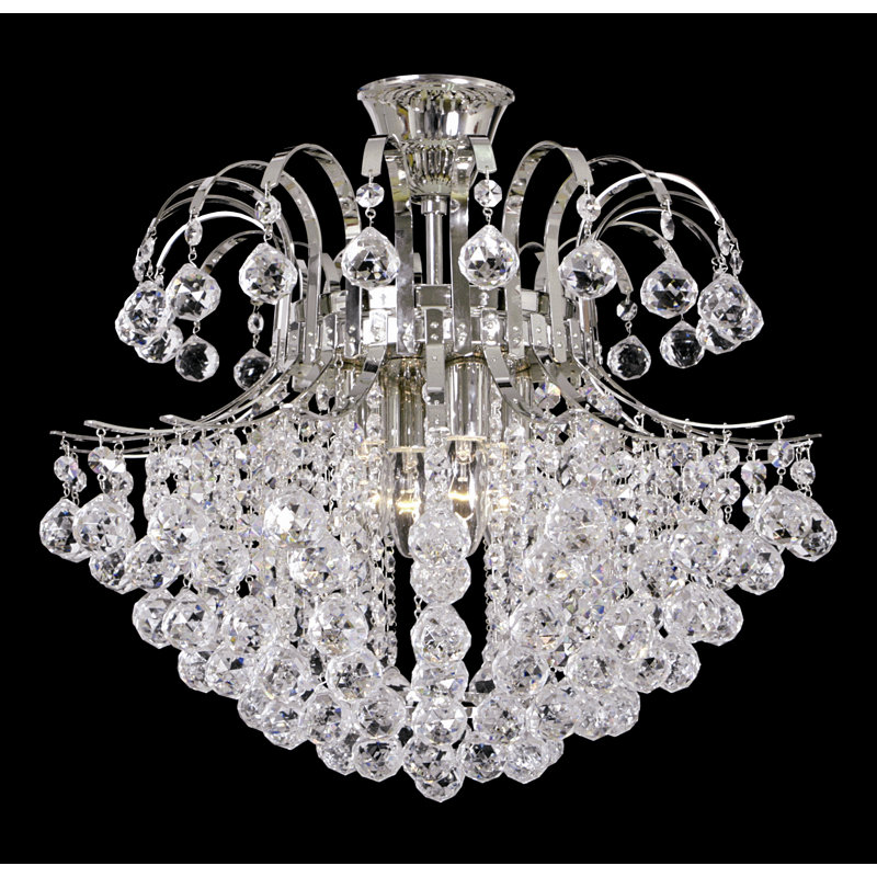 Finley Crystal Semi Flush Mount