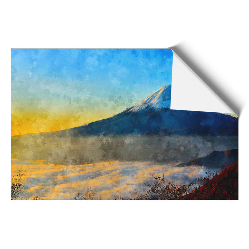 Mount Fuji Painting - Frameless Print, 42cm H x 59cm W x 0.1cm D