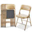 Ensemble de chaises pliantes empilables rembourrées en similicuir Manilo-1926361762