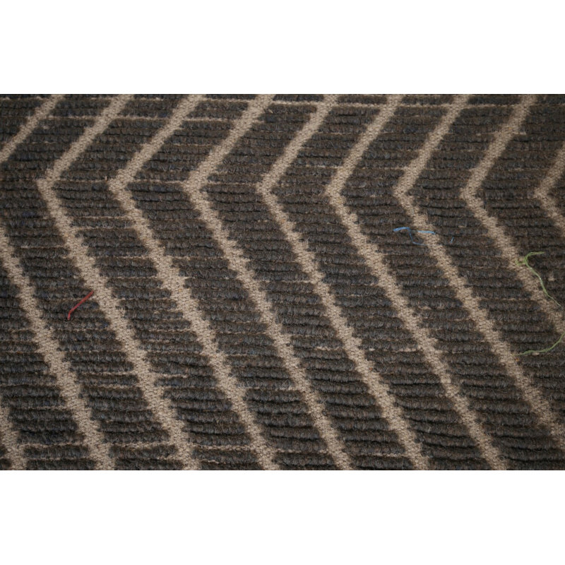 Tapis oriental marocain à motif de chevrons All-Over 12 x 19