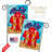 Double Sided 18.5'' H x 13'' W Polyester Flag Set