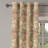Dakota Fields Floral Grommet Curtain Garden Theme Hibiscus Sketch 50" x 108" Tan Pale Yellow Rose-1894855041