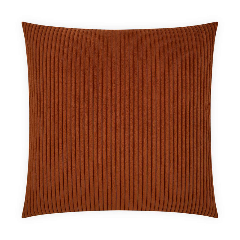 Tuft Square Pillow Cover & Insert, Amber, 24"H x 24"W