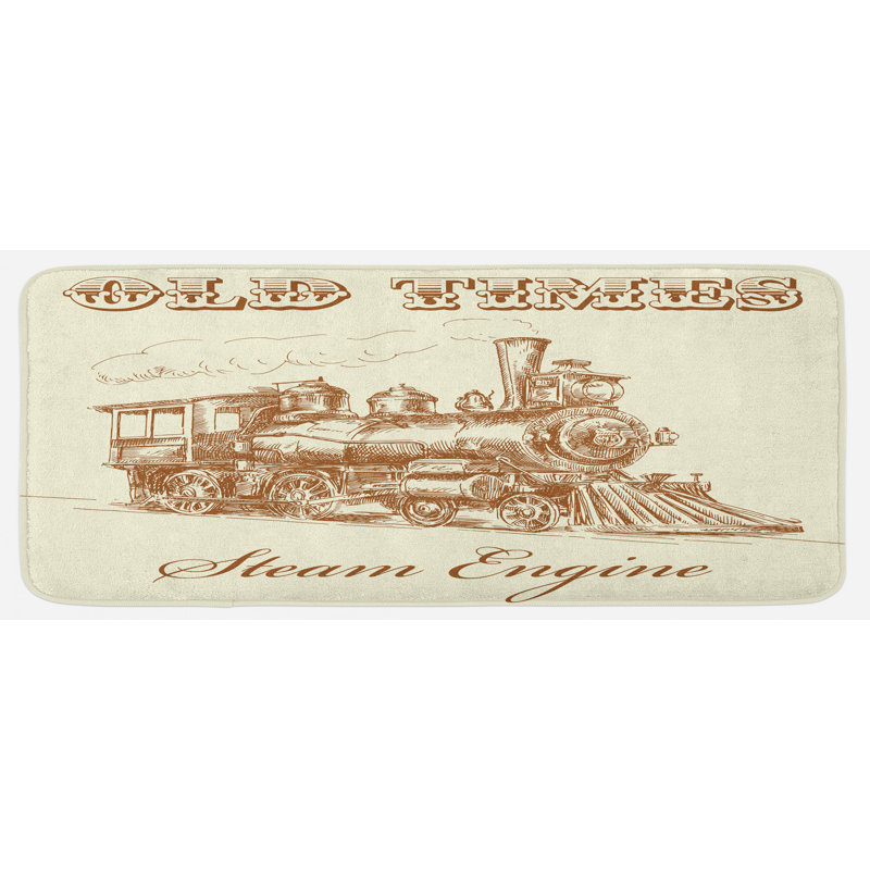 Tapis de cuisine de moteur à vapeur