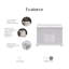 Meuble-lavabo de comptoir en marbre blanc de 48 po avec miroir Derby-27869633