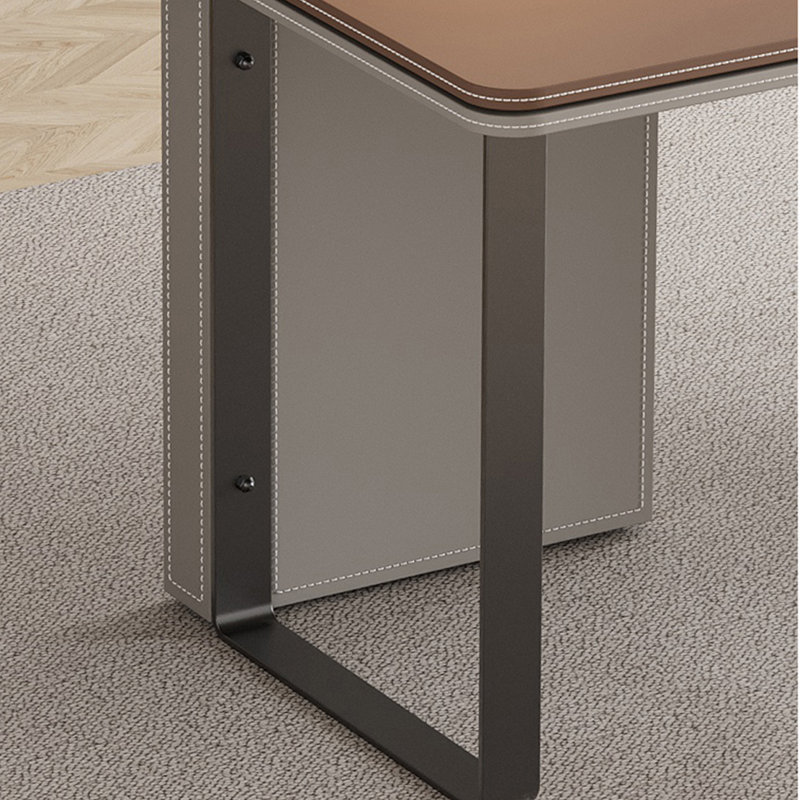 Desk with Hidden Smart Socket Saddle, 29.52" H x 70.86" W x 27.55" D