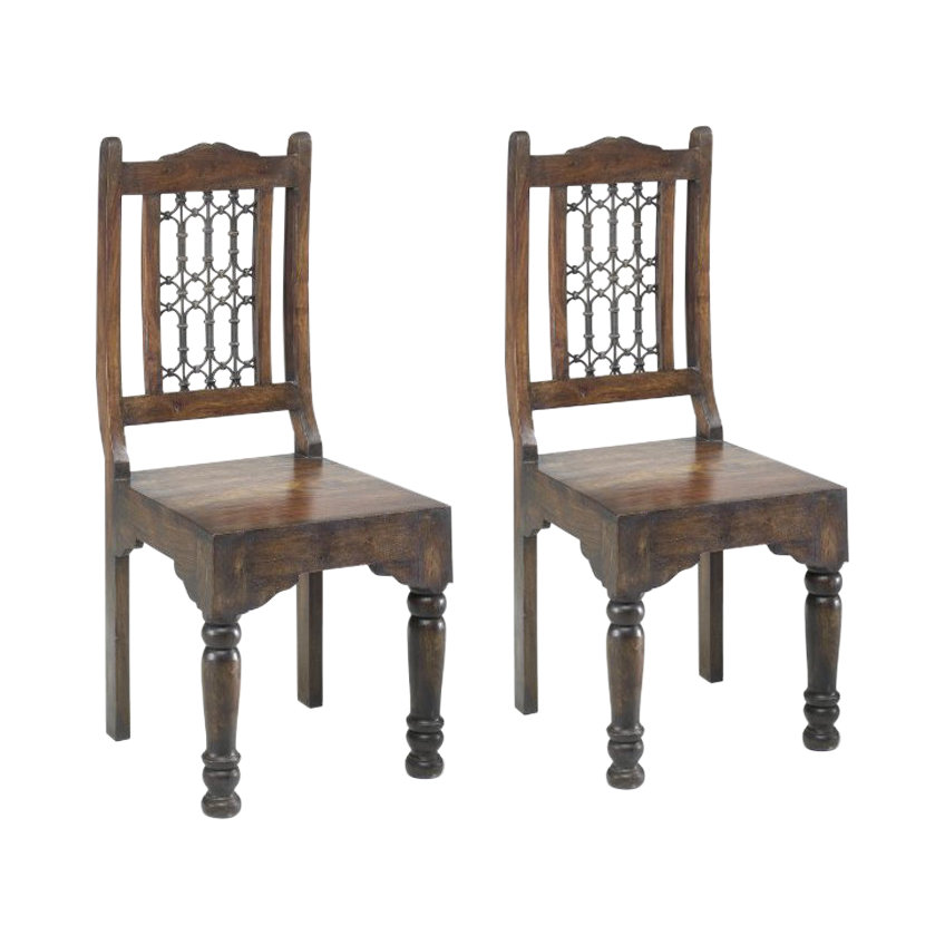 Wooden deals chair set