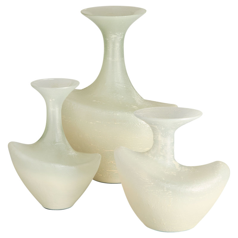 Taku Handmade Glass Table Vase, 13" H x 9.5" W x 5.75" D