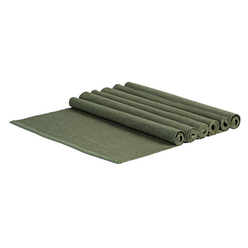 Nicola Spring - Cotton Fabric Placemats, Green