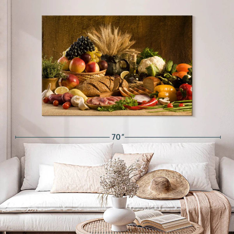 Yarlin Table Of Food, 34" H x 51" W