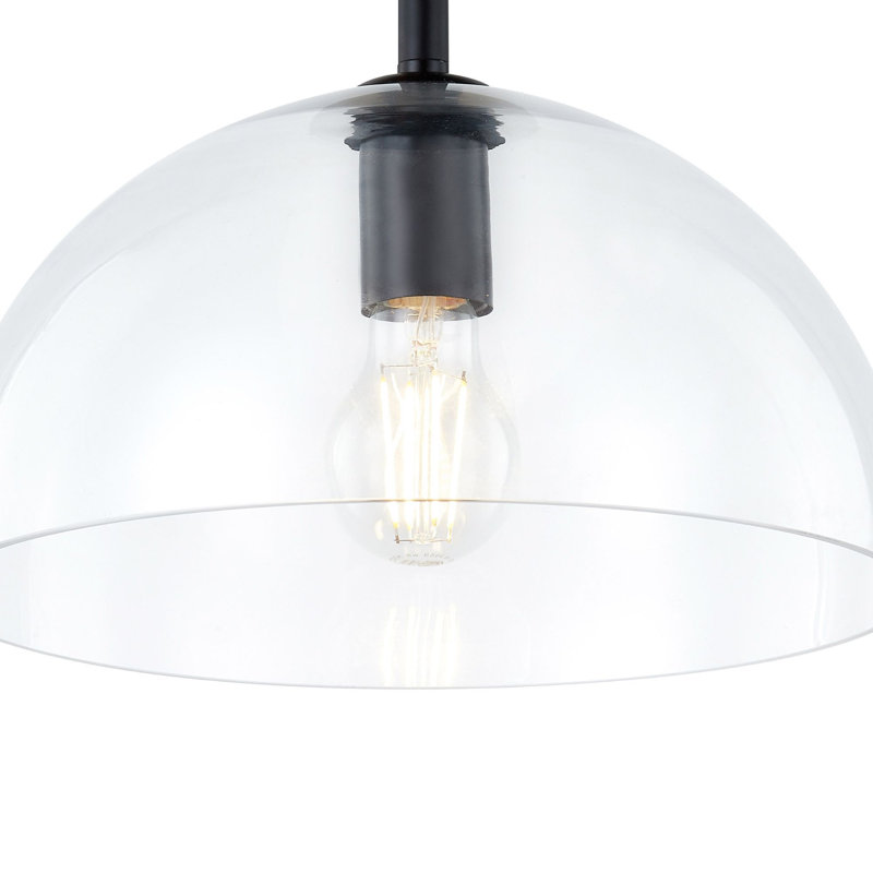 Greenly Semi-Flush Mount, Black