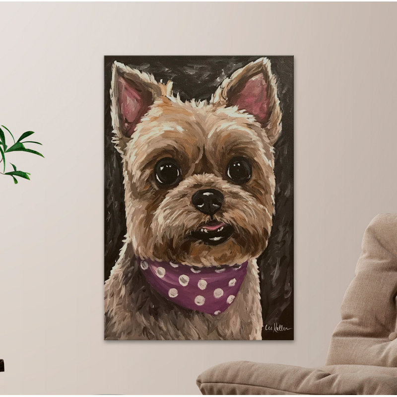 Yorkie Training Camp 1 Piece Wrapped Canvas Painting, 45cm H x 30cm W
