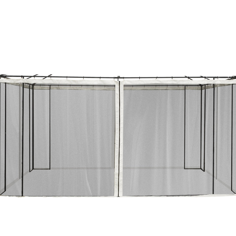 Filet de remplacement pour pavillon de jardin 10 pi x 13 pi, crème, filet de remplacement pour filet de patio, 10 pi x 13 pi, fabuleux