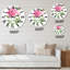 Pivoines roses rétro - horloge murale traditionnelle-60328751
