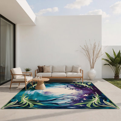 Tapis intérieur et extérieur Radiant Roots