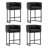 Modern Upholstered Counter Stool with Metal Frame-124062055