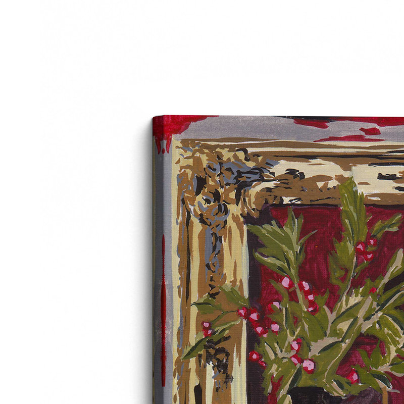 «Cherry Ember II» par Melissa Wang, reproduction d'art sur toile, H 36 po x l 36 po