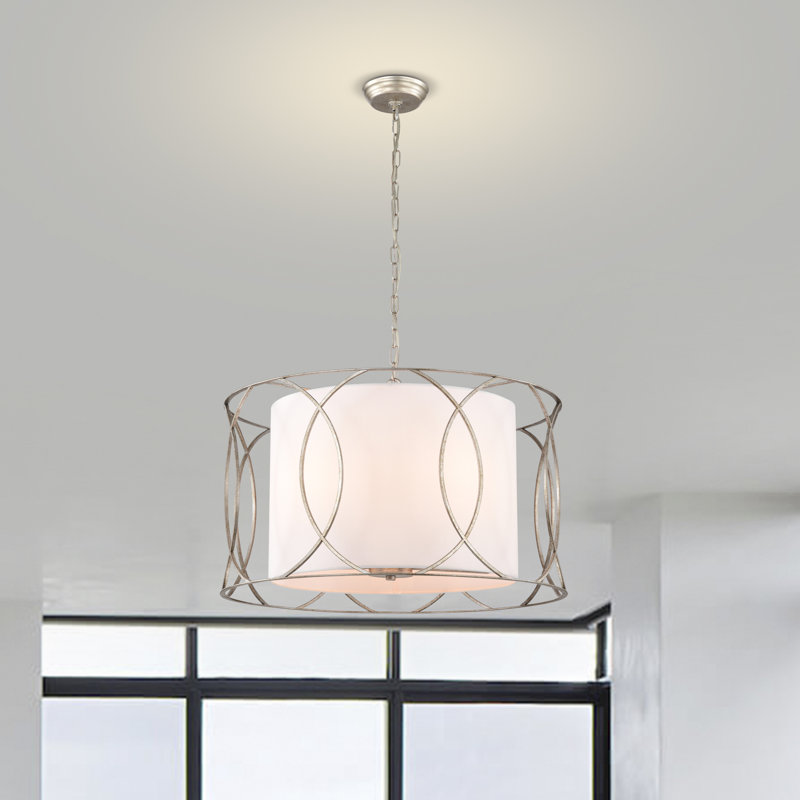 Lustre tambour 5 lumières khania