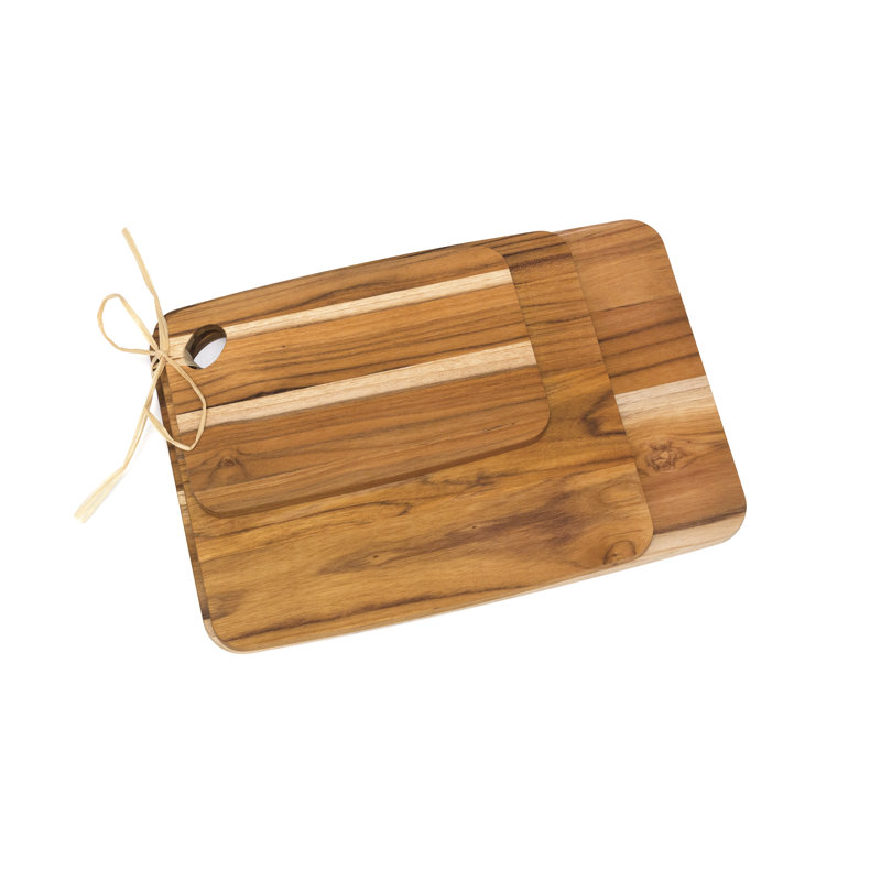 Teak Cutting Boards, Set Of 3