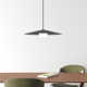 Cruz Single Light Glass Textile Dimmable LED Pendant
