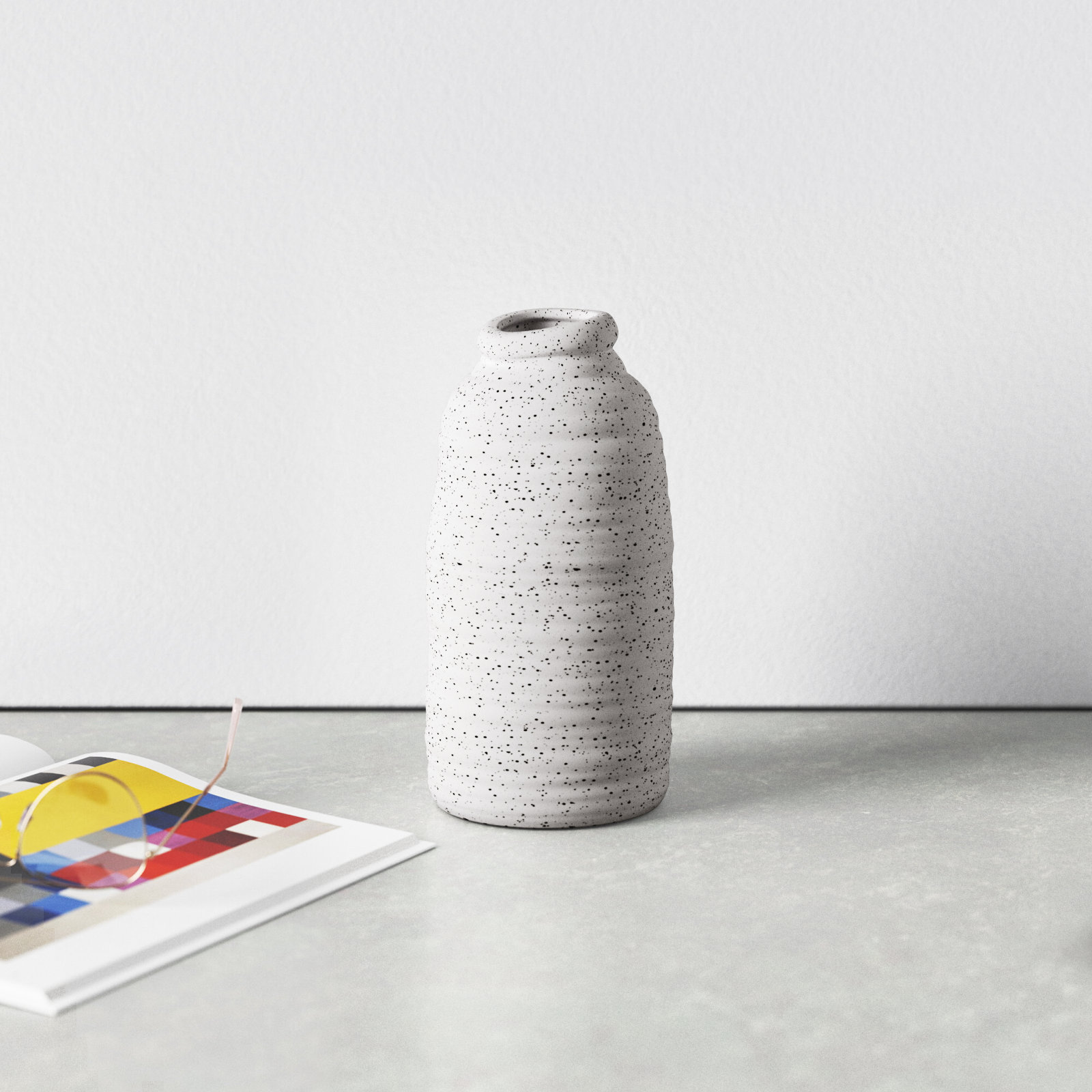 Mori 9.65'' Handmade Ceramic Table Vase