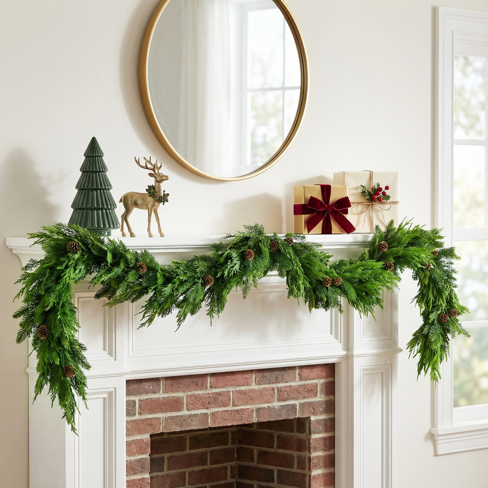 72" Mixed Pine Christmas Garland