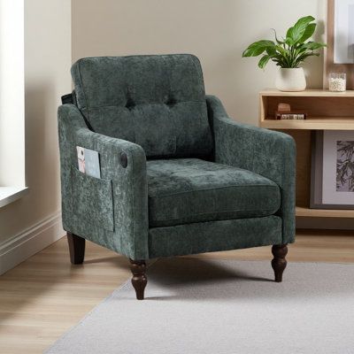 Chaise en chenille Accent Comfy