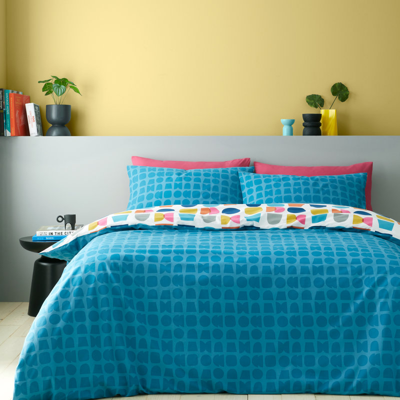 Connect Geo Reversible Duvet Cover Set, King