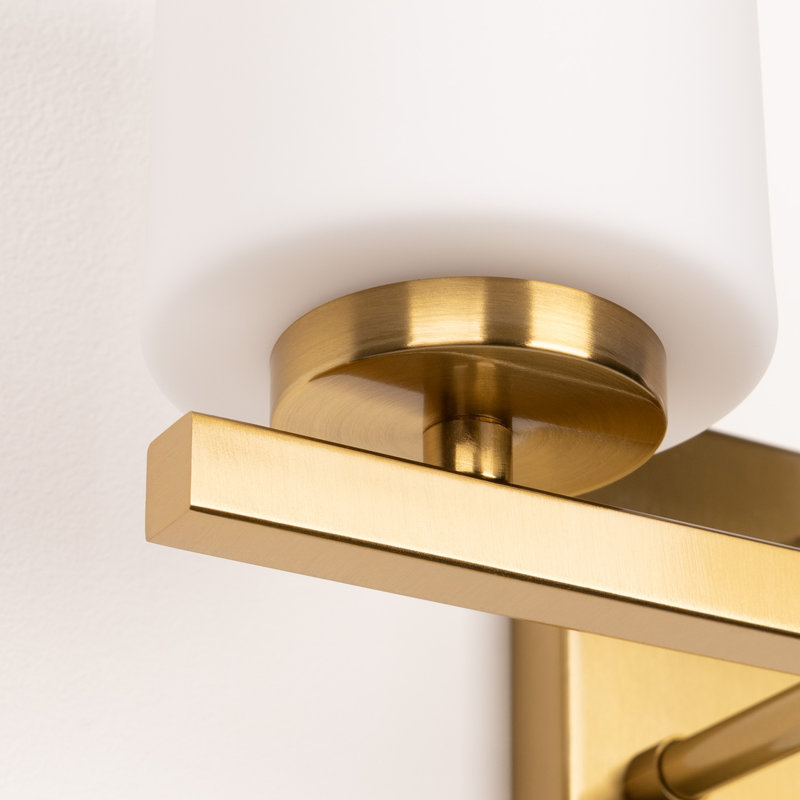 Éclairage pour meuble-lavabo à intensité variable Ellysen, 2, Or brossé