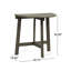 Table en bois gris, demi-ronde, pliable pour maximiser l'espace de rangement gris bistro, forme demi-ronde, pliable facilement