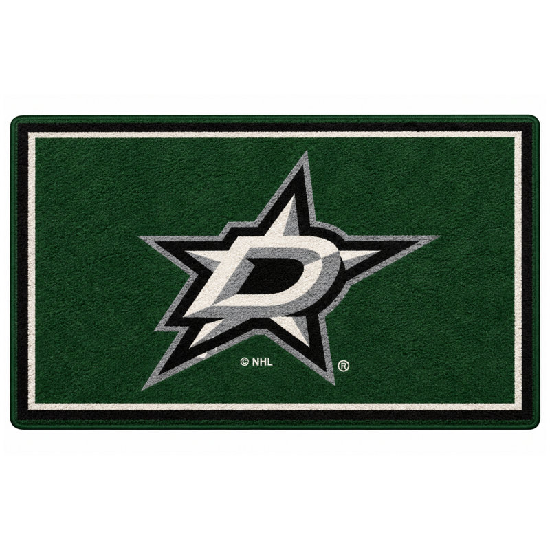 Tapis Dallas Stars Spirit, Rectangle 3 pi 10 po x 5 pi 4 po