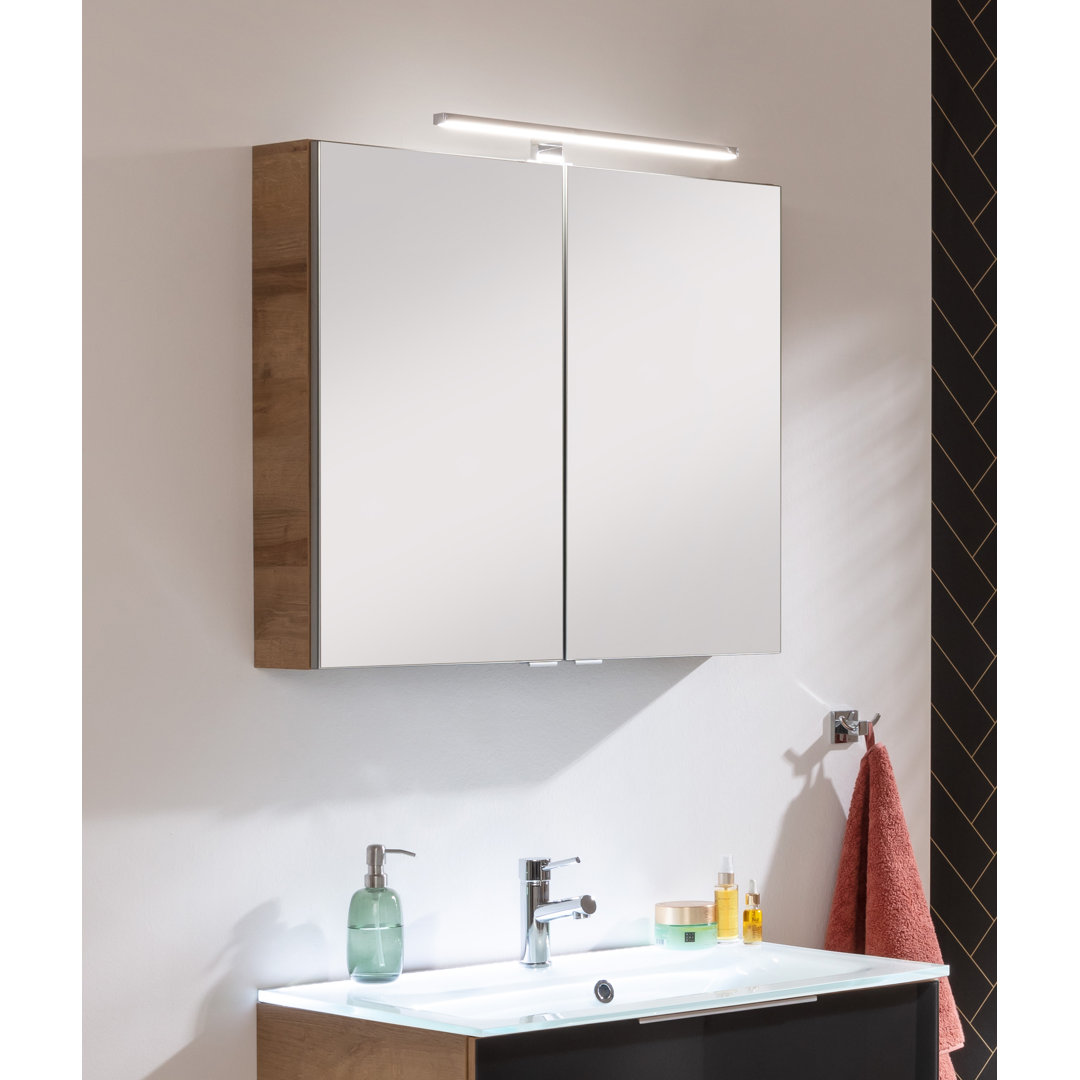 80 cm x 69 cm Spiegelschrank Mirrors Brillant