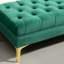 Banc de lit capitonné en velours