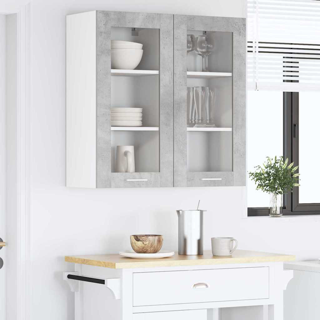Vidaxl Hanging Cabinet With Door Riga 2 Pcs Sonoma Oak 40 X 31 X 80 Cm