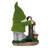 Jusleen 11.4'' Large Cute Flocked Garden Statue With Solar LED Lights