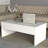 Modern White Coffee Table, 35.4 x 17.7 x 19.7 inches | 100% Melamine Coated Particle Board, Thickness: 0.7 inches | Sleek Design with 11.0-inch Leg Height | Perfect for Living Room and Contemporary Décor-99760493