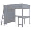 Lit mezzanine double avec bureau et tablette-543575352