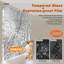 Porte de douche coulissante réglable sans cadre 50 "à 54" doré brossé avec porte-serviettes de 76 po de hauteur et 5/16 po en verre trempé-128712689