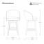 Tabourets de bar pivotants modernes de 68,3 cm (26,9 po) de hauteur comptoir-43645837
